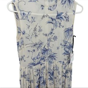 Red Valentino Monkey Print Silk Dress